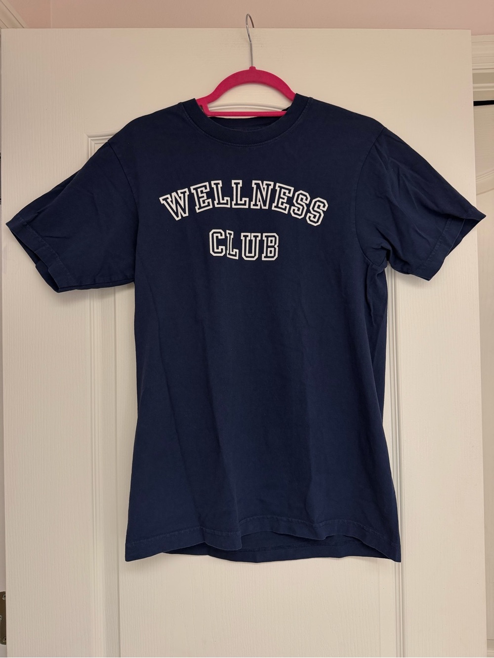 NWOT Sporty & Rich Wellness Club Navy Graphic Tee Size S